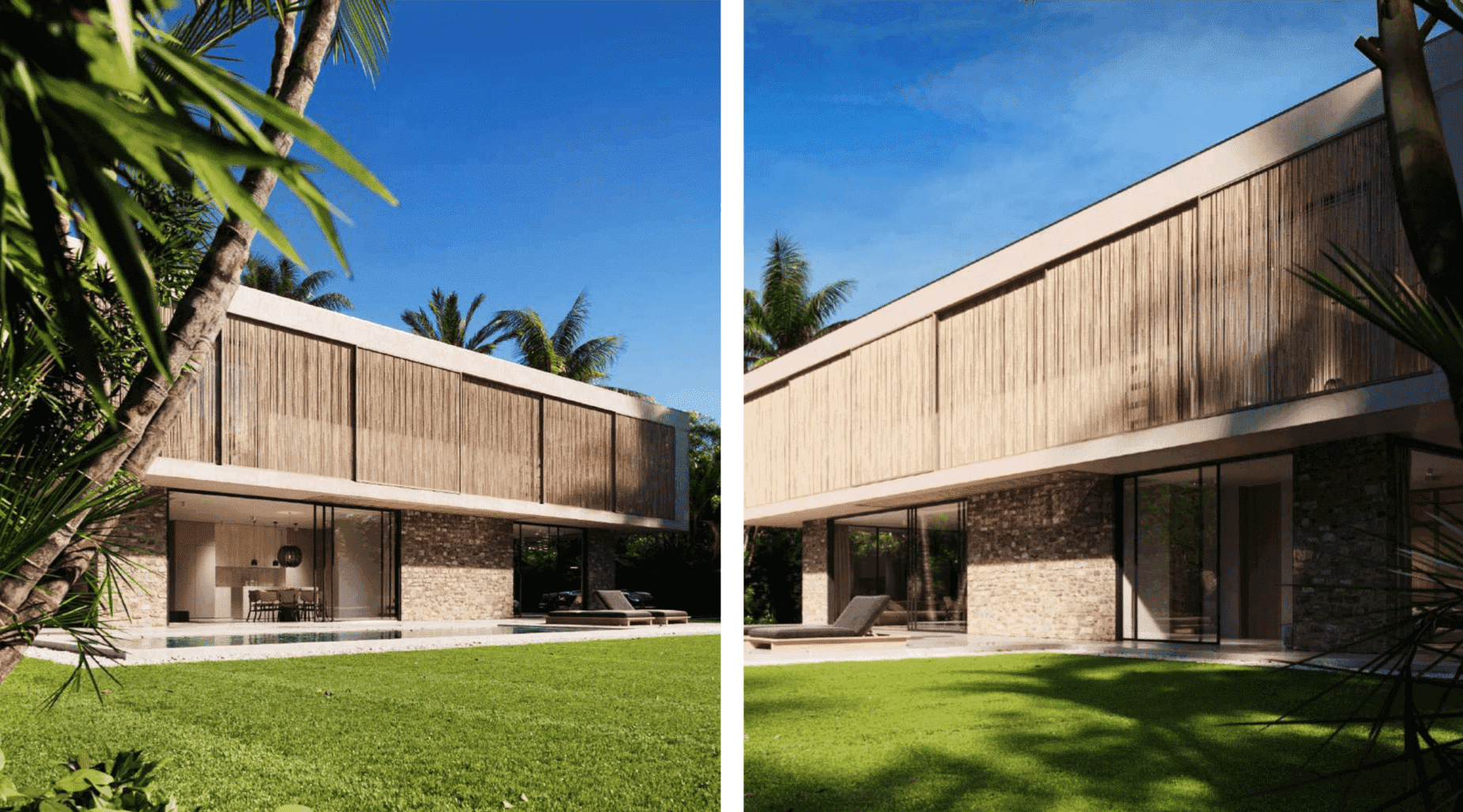 Regolith Village villa exterior architecture and facade views
